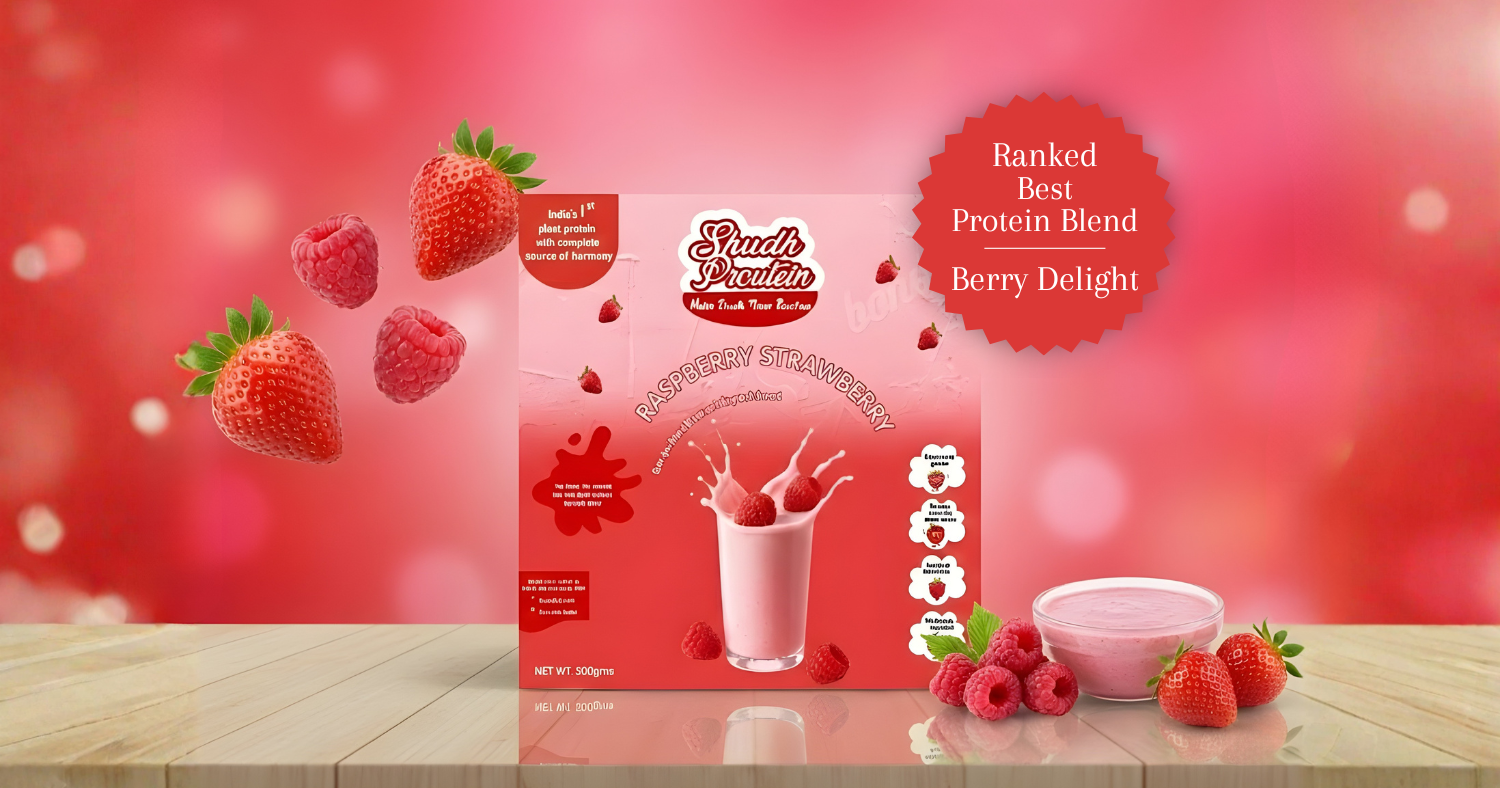 Raspberry strawberry Shudh proutein