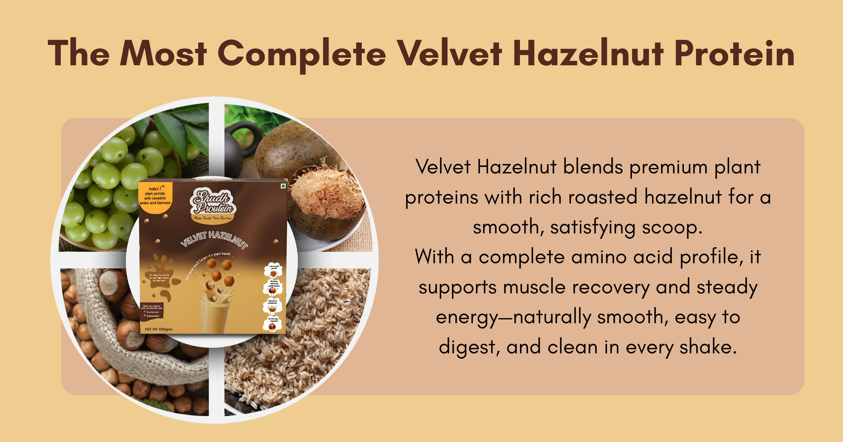 Velvet Hazelnut Shudh Proutein