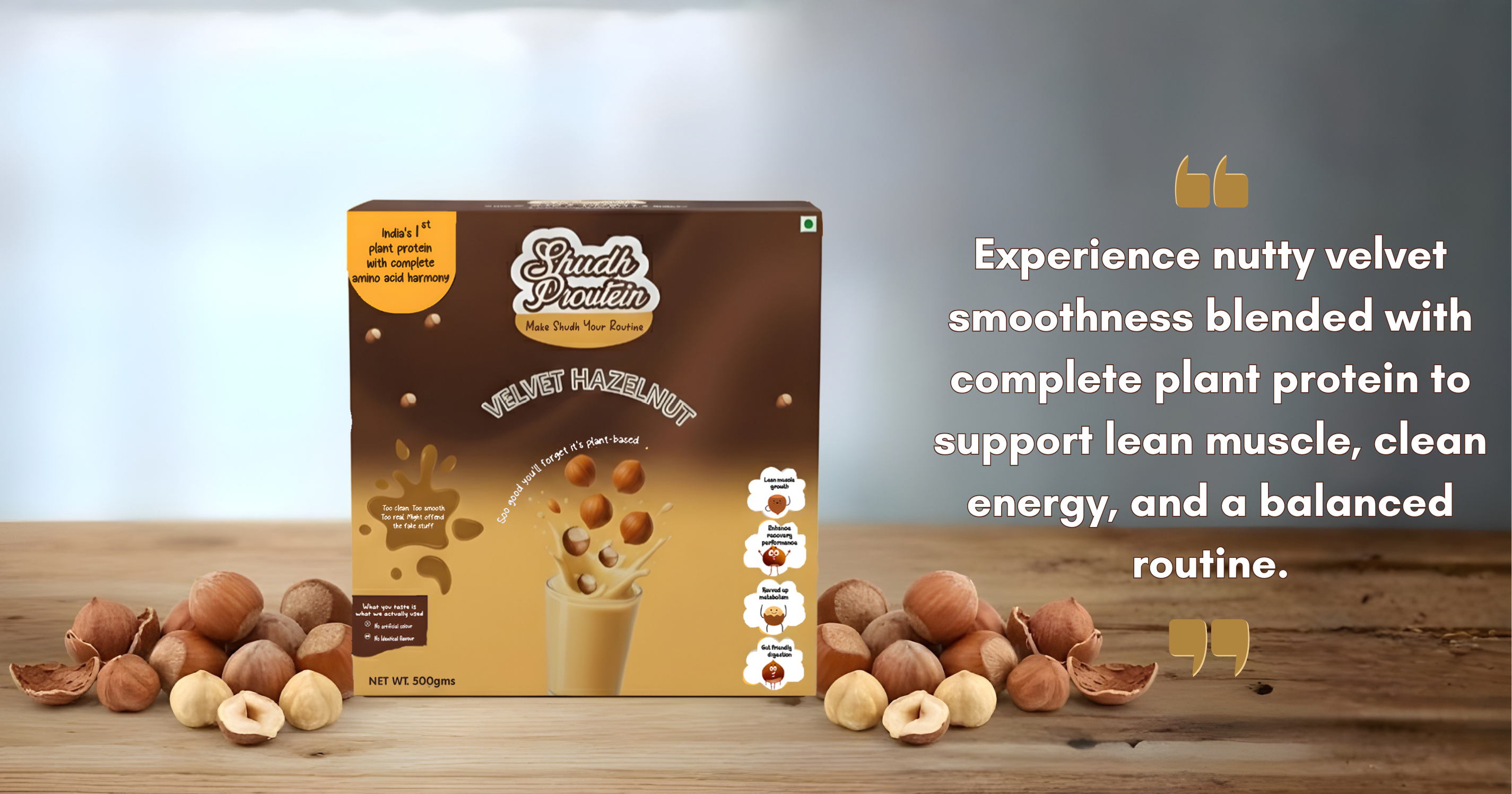 Velvet Hazelnut Shudh Proutein