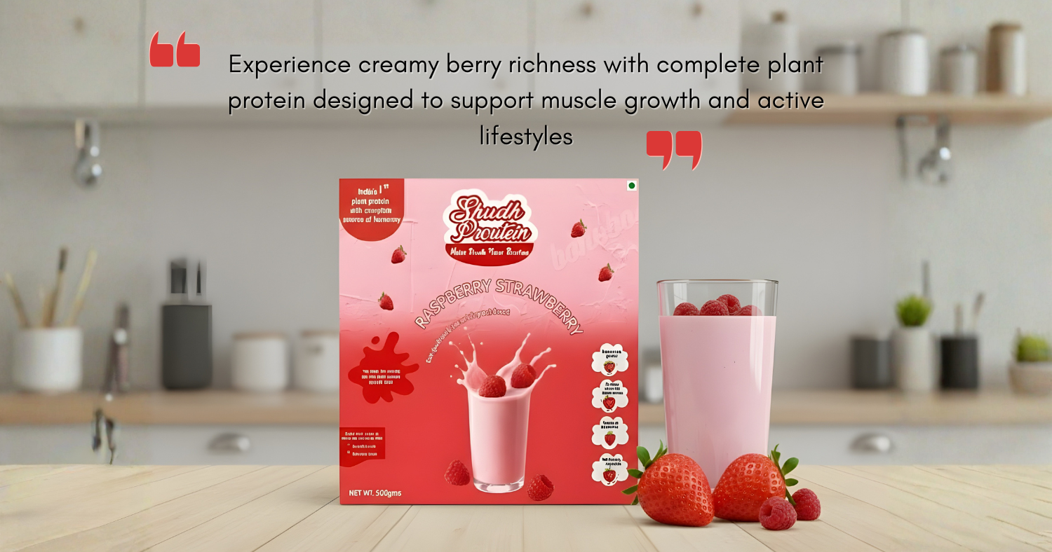 Raspberry strawberry Shudh proutein